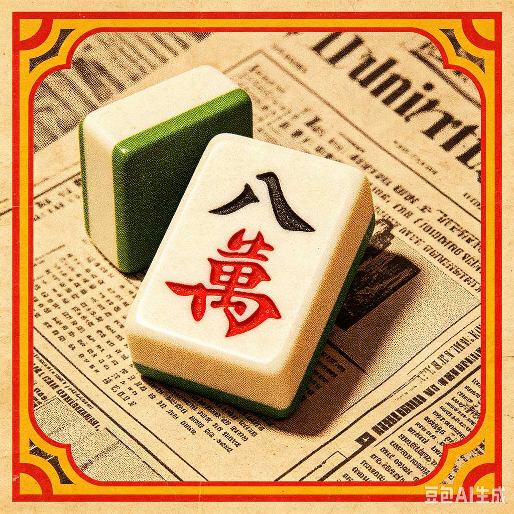 deep print mahjong set