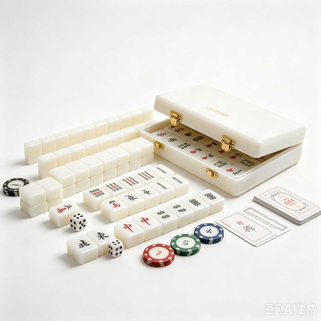 classic oriental board game mahjong